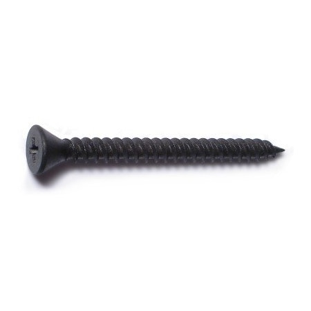 Midwest Fastener Drywall Screw, #6 x 1-5/8 in, Steel, Trim Head